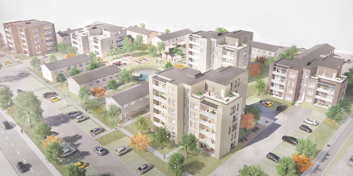 Hanssen Ejendomme sælger 5.000 m2 byggeretter til boligforening B42 og klar til 1. spadestik på Linde Haven